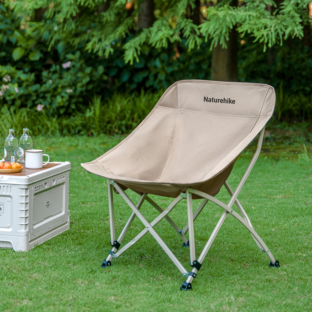 Ghế gấp gọn dã ngoại mặt trăng, moon chair Naturehike CNK2550JJ022