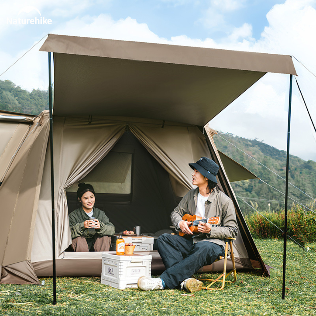 Lều Vila Naturehike (NEW 2026) CNK2300ZP021 4-6 Người – Lều Cabin Glamping Ti-Black Chống Nóng