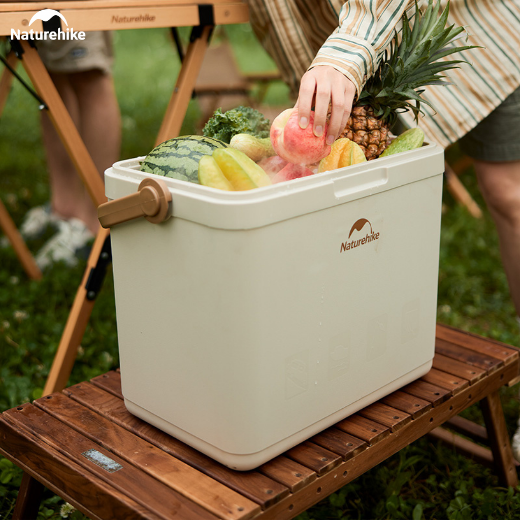 Thùng Đá Giữ Nhiệt Naturehike CNK2300BS011 9L–33L Cooler Camping Giữ Lạnh 24H, Nhựa PP, Dã Ngoại/BBQ