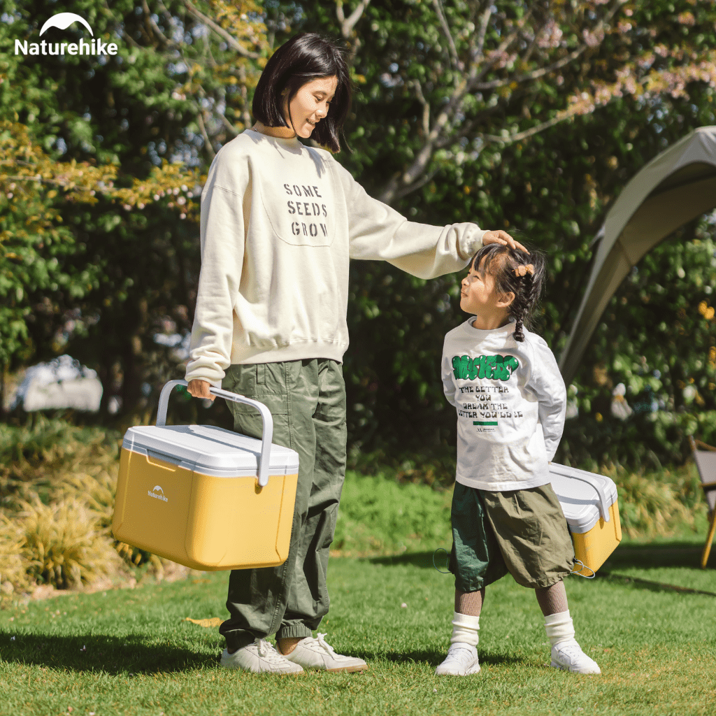 Thùng Đá Mini Naturehike Glamping Ice Cooler CNK2450CF012 18L – Giữ Lạnh 48H, Nhựa PP/PE Cao Cấp