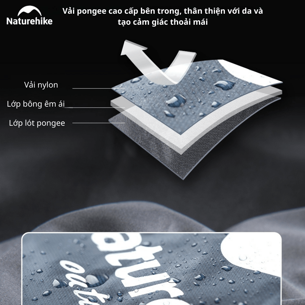 Túi Ngủ Naturehike LW180 NH21MSD09 Siêu Nhẹ – Túi Ngủ Camping 1 Người, Gấp Gọn, Giữ Ấm 15°C