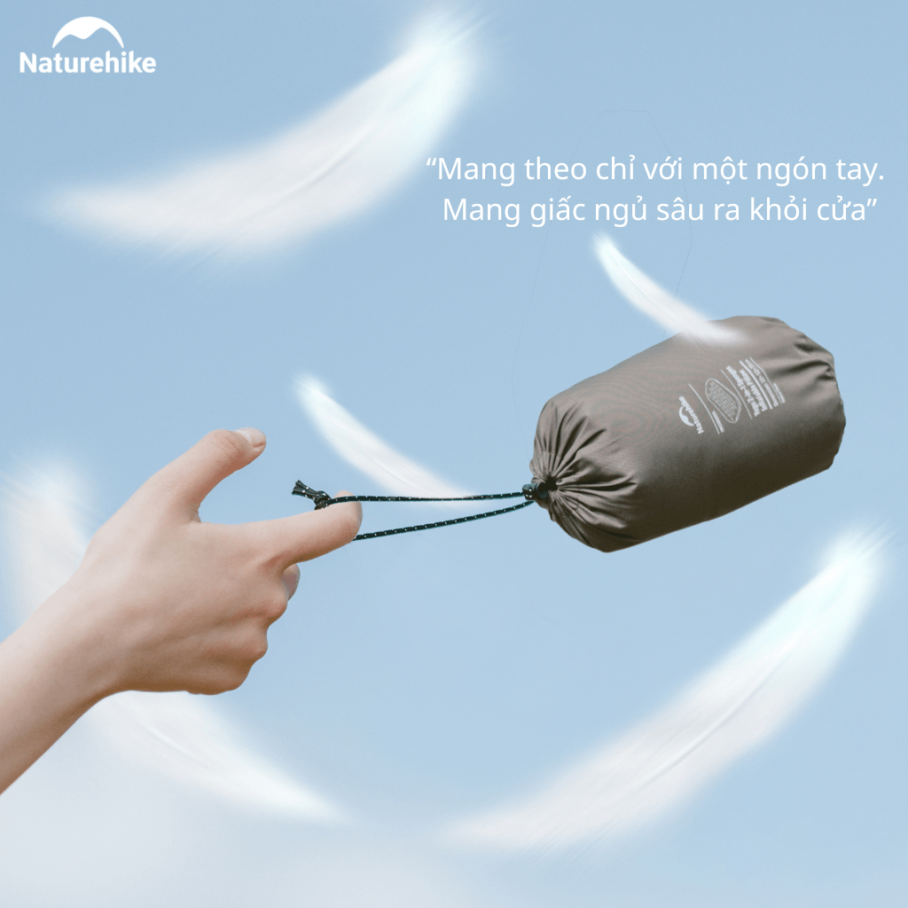 Gối Du Lịch Tự Bơm Hơi Naturehike CNK2300DZ024 – Gối Hơi 2in1 Siêu Nhẹ, Gấp Gọn Camping/Trekking