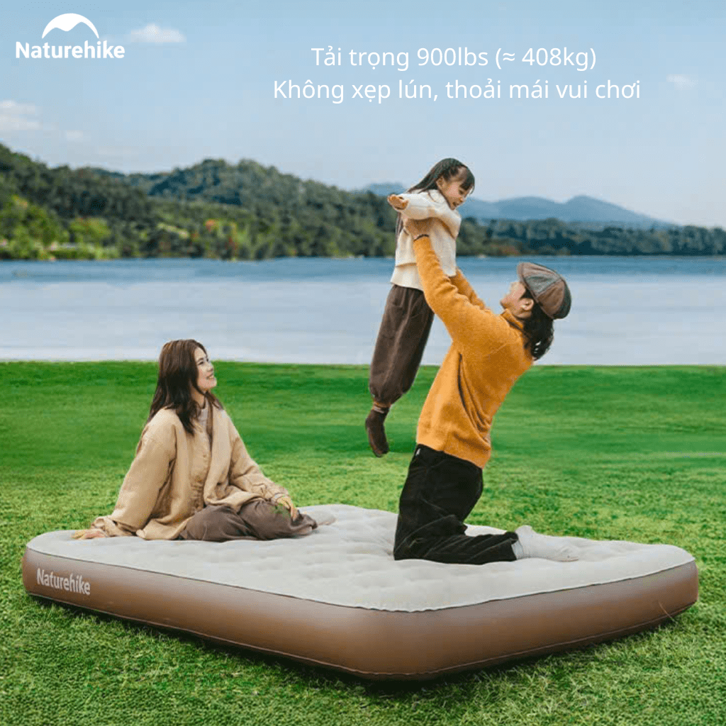 Đệm Hơi Naturehike CNK2550WS013 – Nệm Hơi Camping Tích Hợp Bơm Điện, Giường Hơi Gấp Gọn