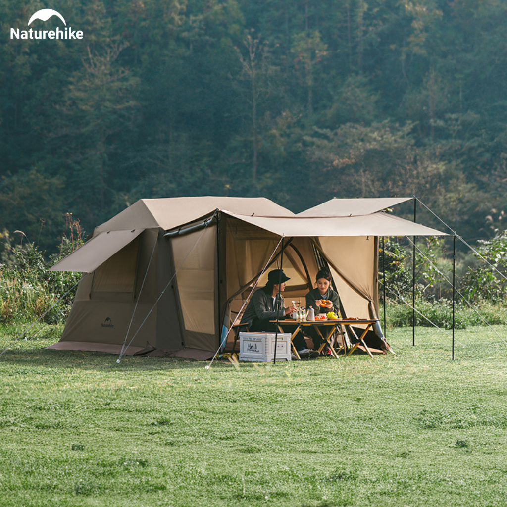 Lều Vila Naturehike (NEW 2026) CNK2300ZP021 4-6 Người – Lều Cabin Glamping Ti-Black Chống Nóng