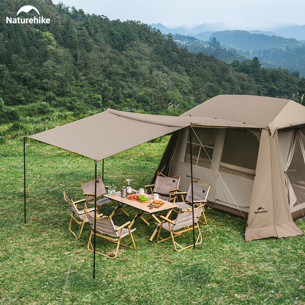 Lều Vila Naturehike (NEW 2026) CNK2300ZP021 4-6 Người – Lều Cabin Glamping Ti-Black Chống Nóng
