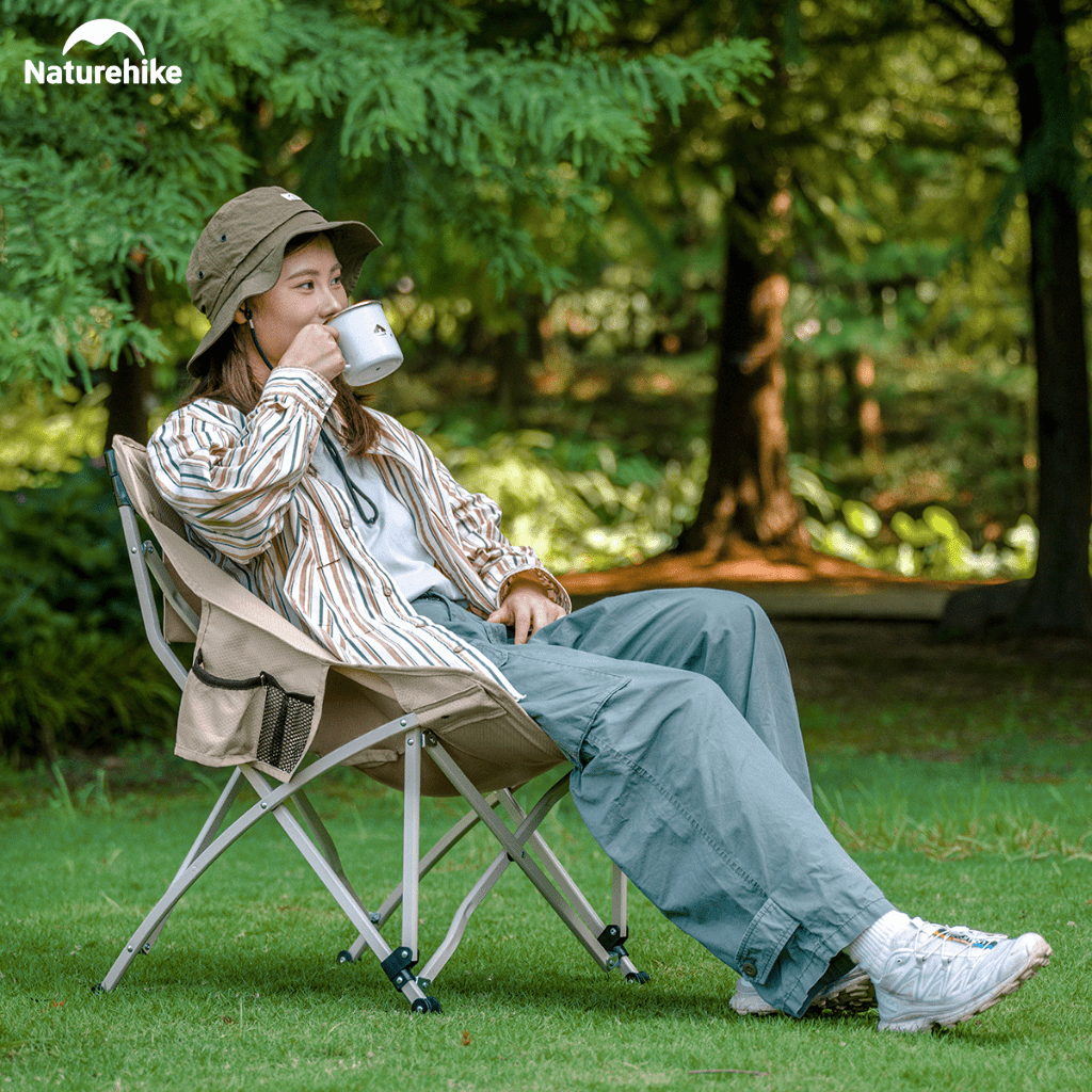 Ghế gấp gọn dã ngoại mặt trăng, moon chair Naturehike CNK2550JJ022