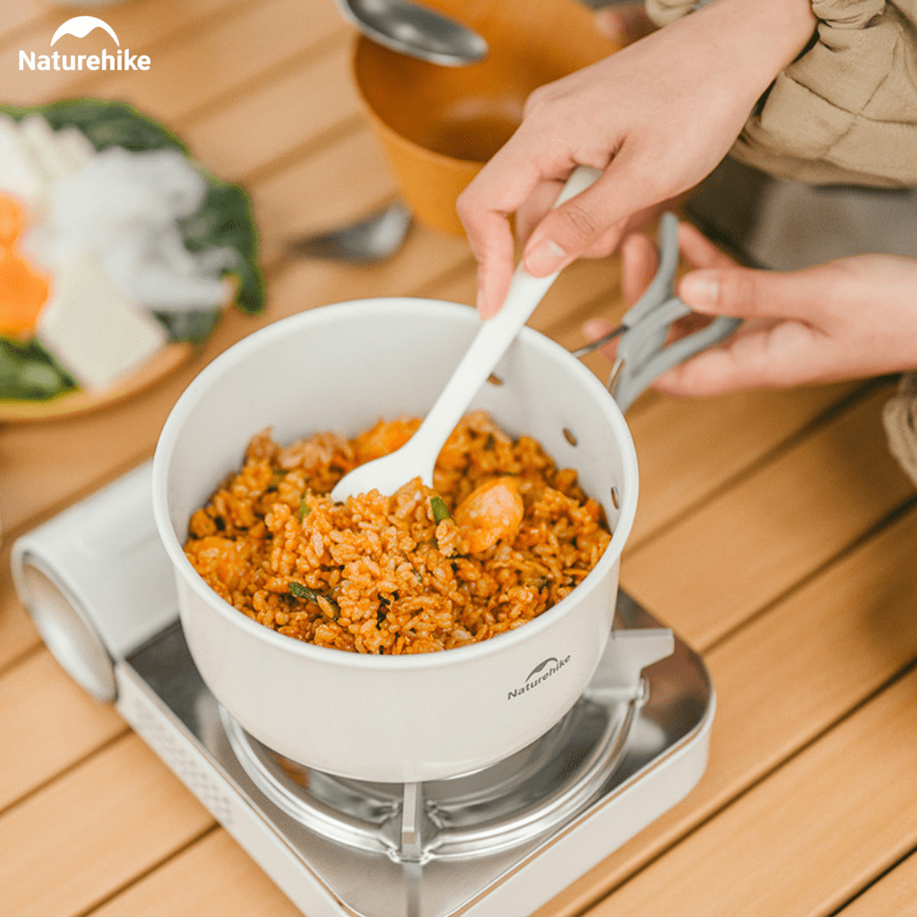 Bộ Nồi Dã Ngoại Naturehike CNK2450CF013 – Nồi Camping Tráng Men 5 Lớp, Chống Dính