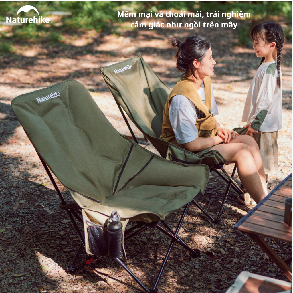 Ghế cắm trại thư giãn Naturehike Relaxing Folding Camping Chair CNK2450JJ020