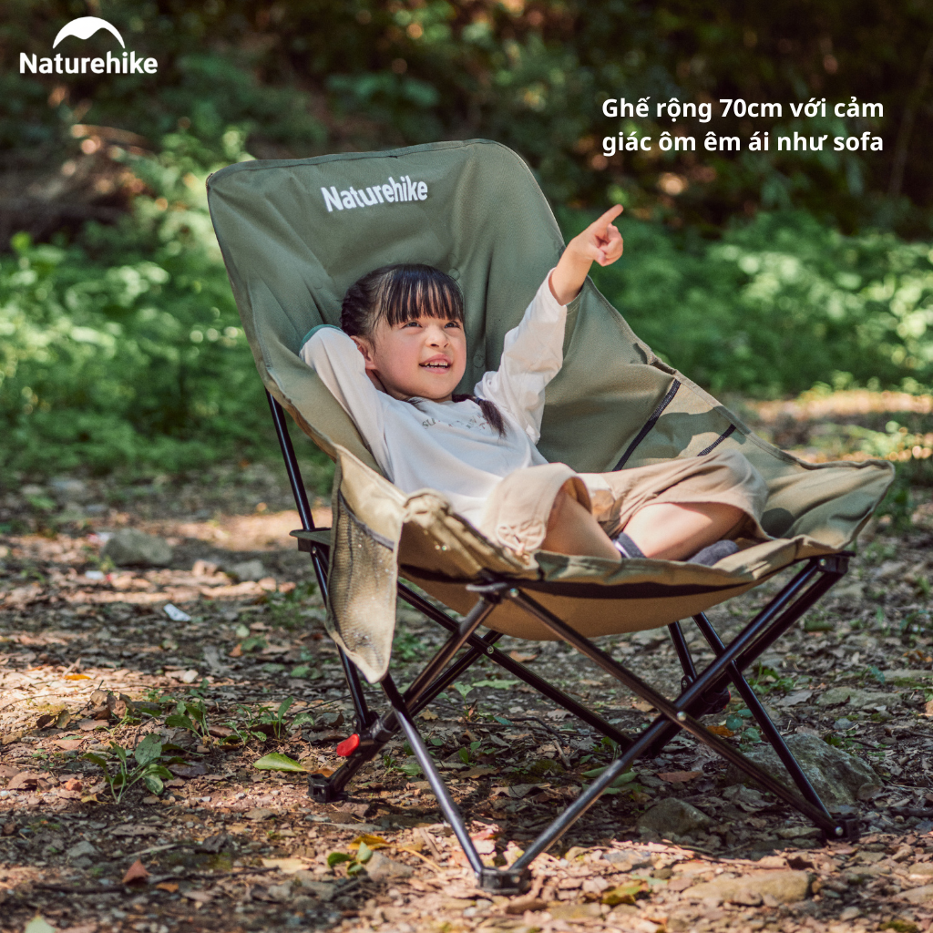 Ghế cắm trại thư giãn Naturehike Relaxing Folding Camping Chair CNK2450JJ020