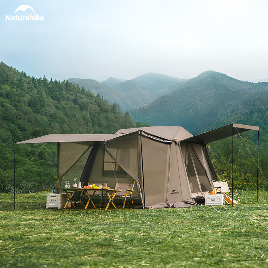 Lều Vila Naturehike (NEW 2026) CNK2300ZP021 4-6 Người – Lều Cabin Glamping Ti-Black Chống Nóng