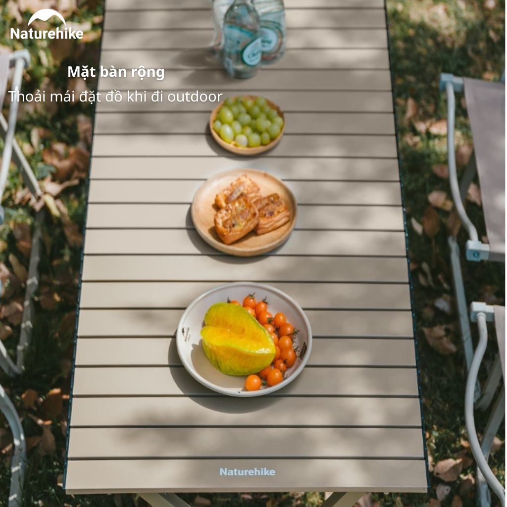 Bàn Cắm Trại Naturehike CNK2550JJ018 – Bàn Cuộn Trứng Thép Carbon, Gấp Gọn, Chịu Tải 70kg