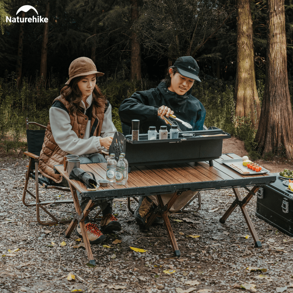 Bếp Nướng BBQ Naturehike N Play CNK2300015 – Bếp Than Dã Ngoại Gấp Gọn, Vỉ Nướng Lớn, Camping