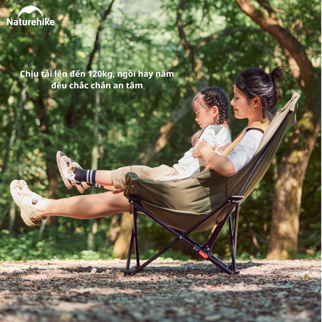 Ghế cắm trại thư giãn Naturehike Relaxing Folding Camping Chair CNK2450JJ020