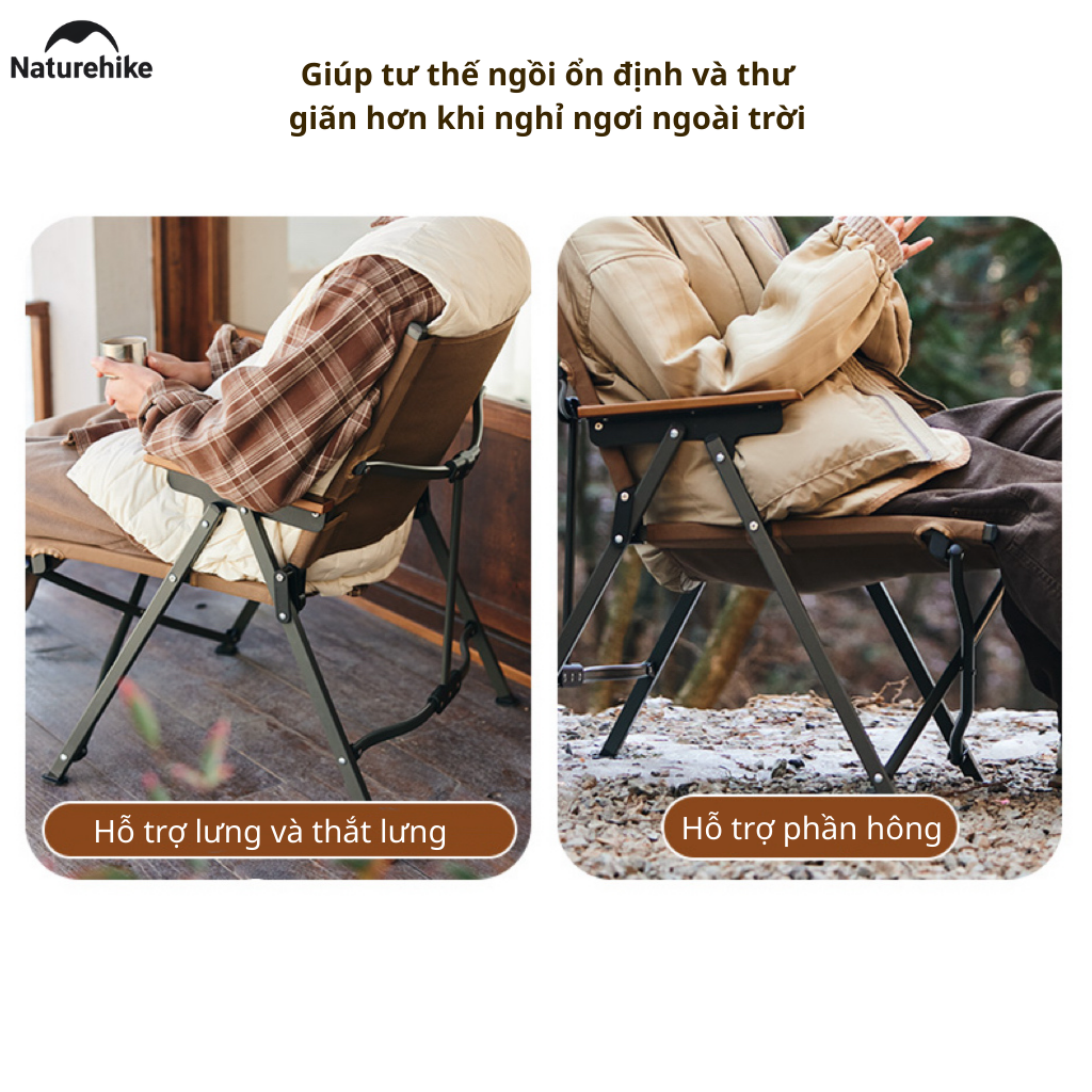 Ghế cắm trại gấp gọn Naturehike Portable Camping Chair CNK2300JJ018