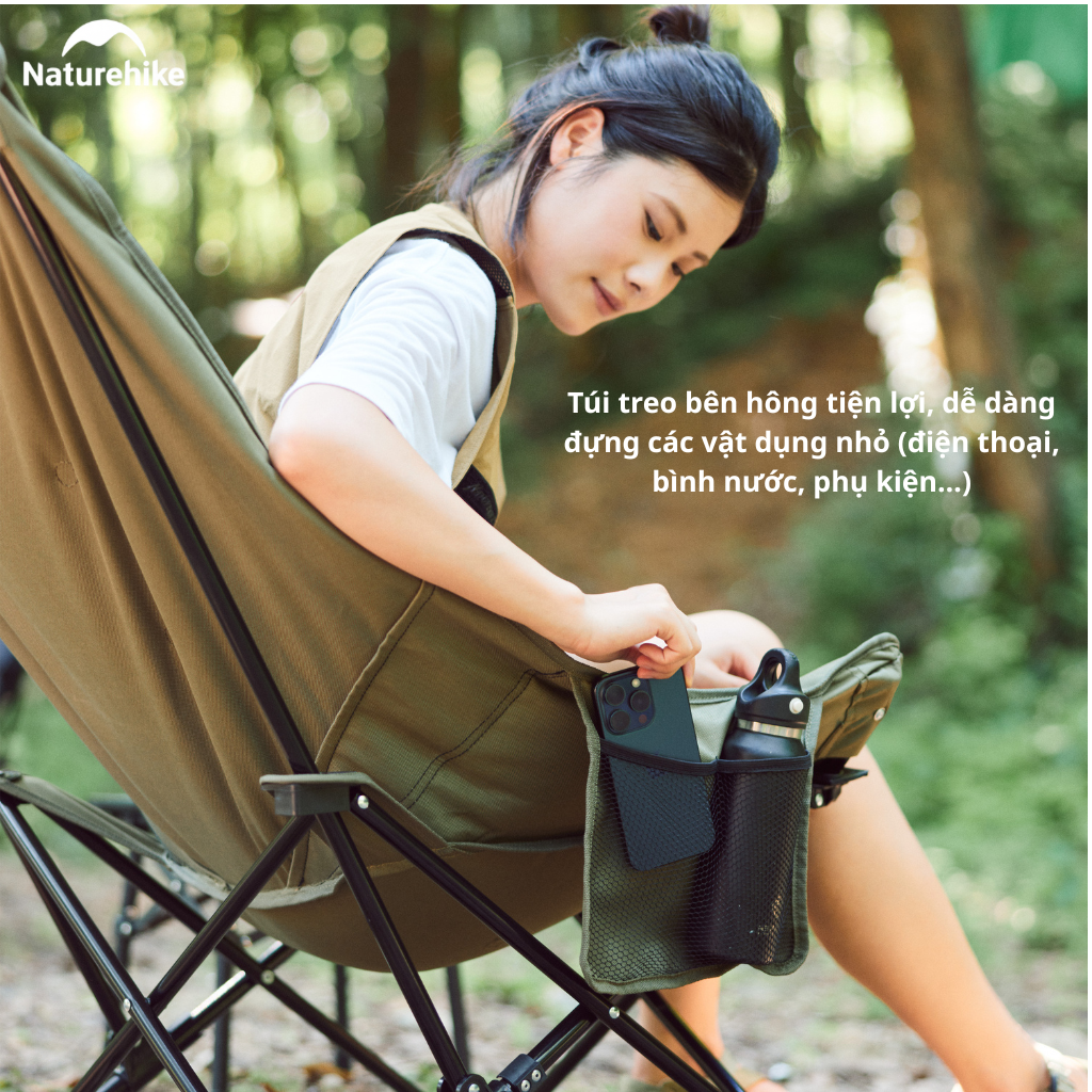 Ghế cắm trại thư giãn Naturehike Relaxing Folding Camping Chair CNK2450JJ020