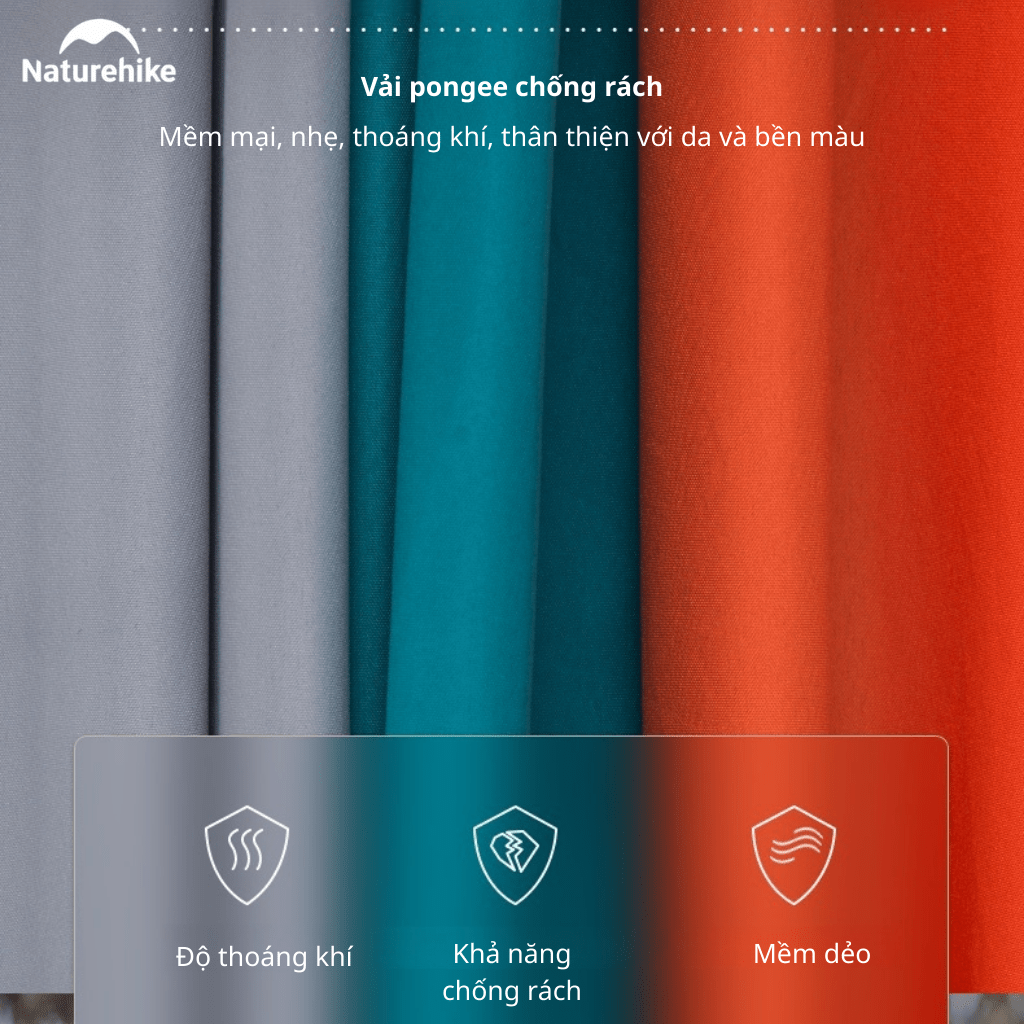Võng Dã Ngoại Naturehike NH21DC011 Siêu Nhẹ Võng Camping Gấp Gọn, Chịu Tải 200kg, Đi Phượt/Trekking