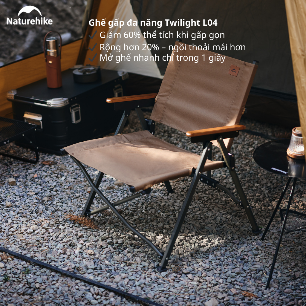 Ghế cắm trại gấp gọn Naturehike Portable Camping Chair CNK2300JJ018