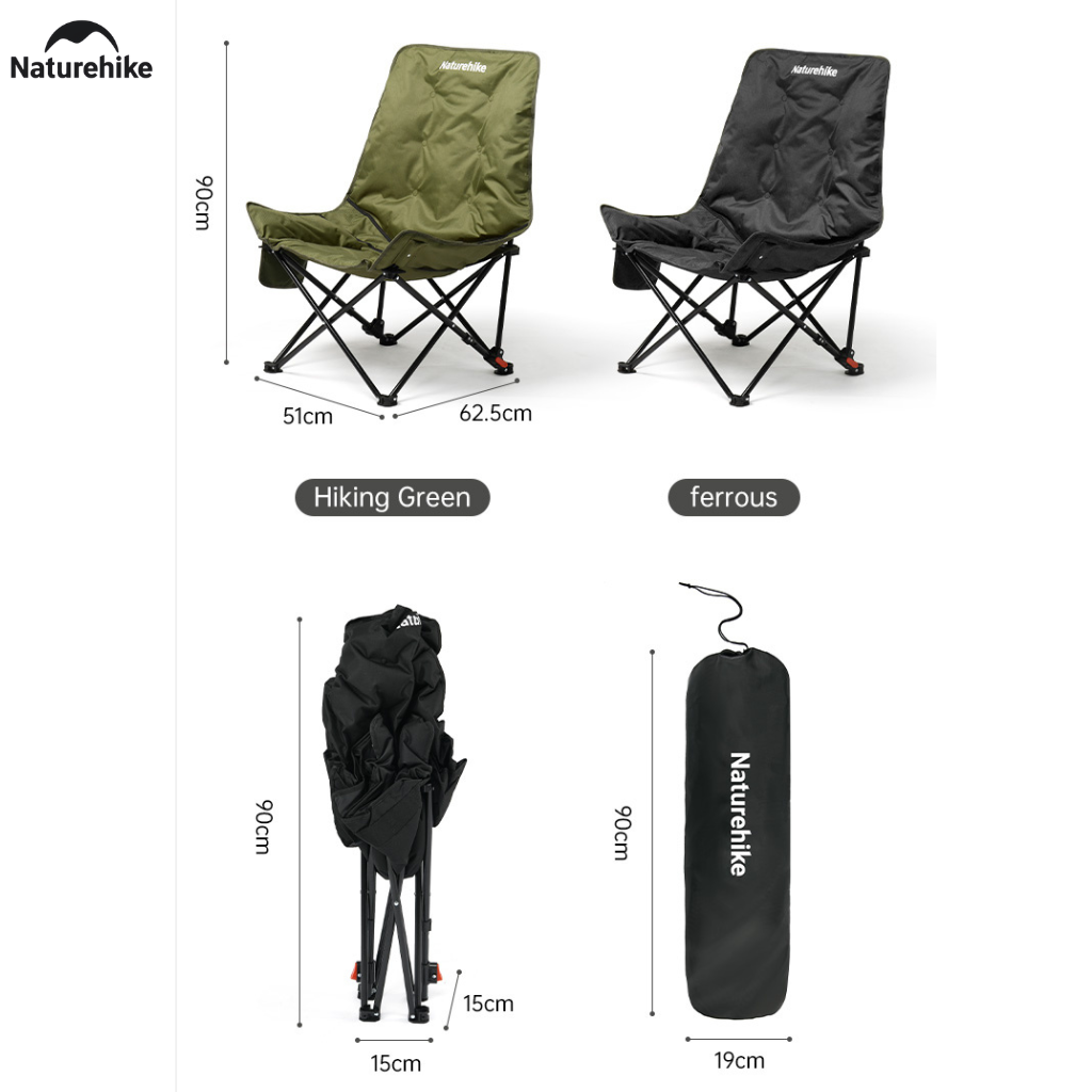 Ghế cắm trại thư giãn Naturehike Relaxing Folding Camping Chair CNK2450JJ020