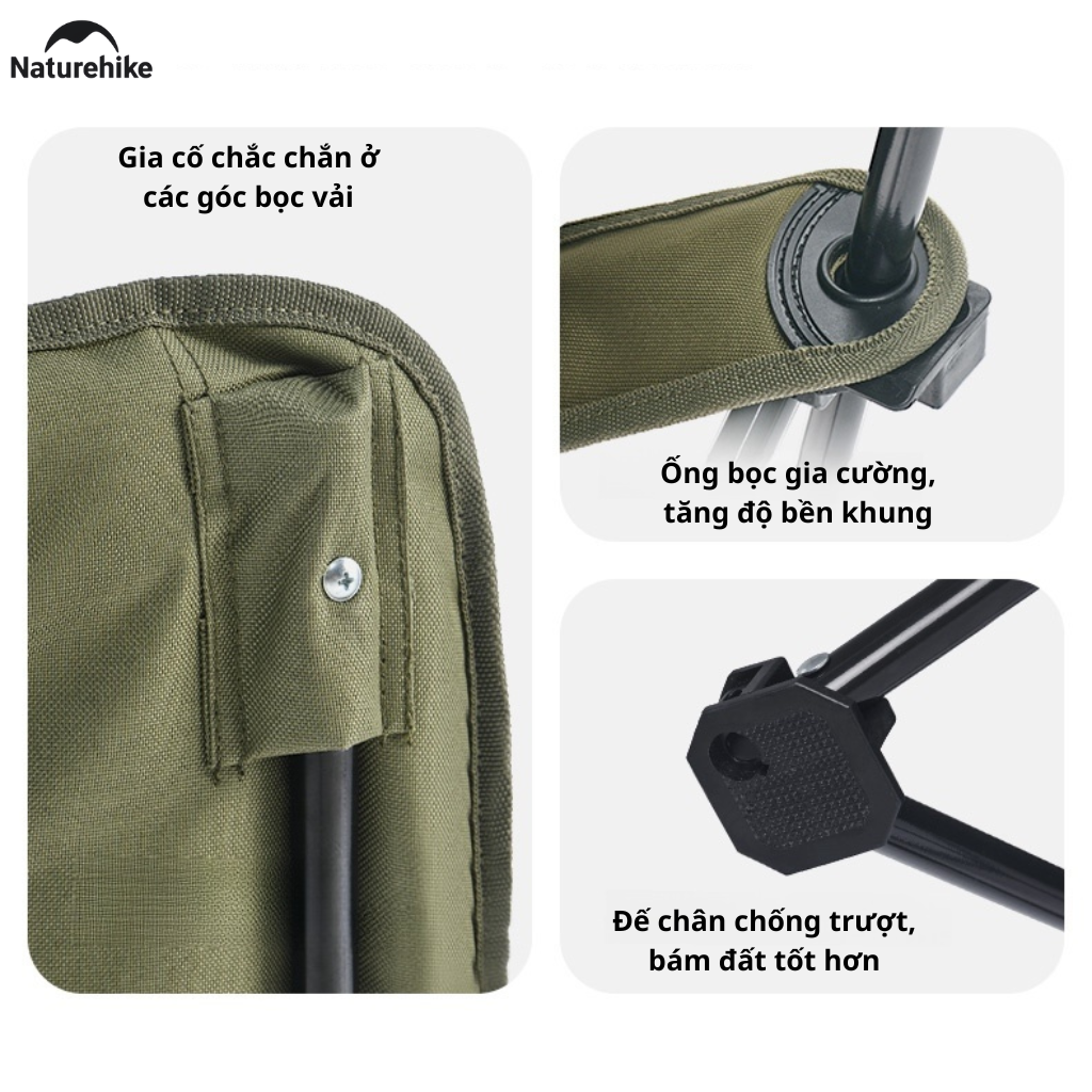 Ghế cắm trại thư giãn Naturehike Relaxing Folding Camping Chair CNK2450JJ020