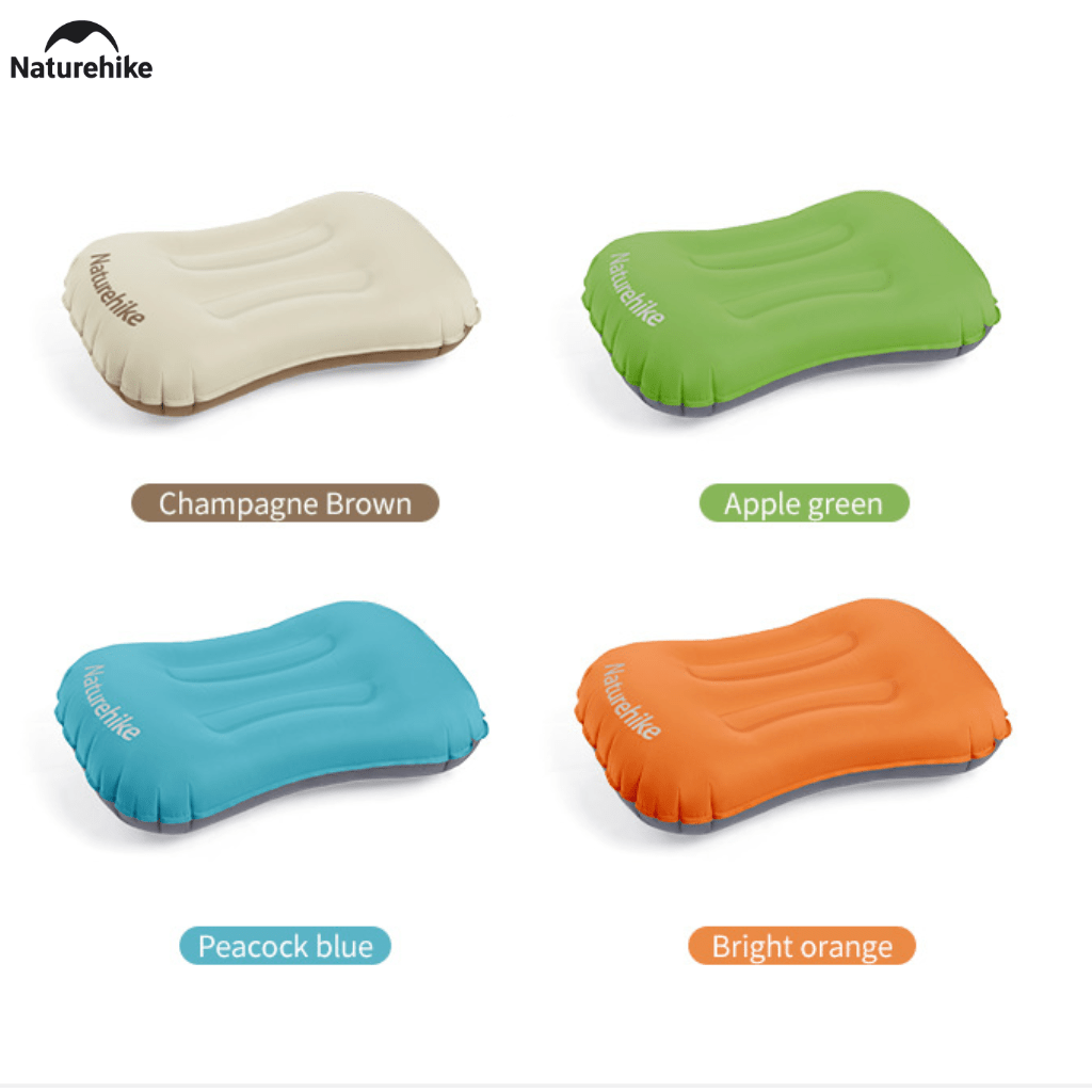 Gối Hơi Du Lịch Naturehike NH17T013-Z – Gối Thổi Hơi Siêu Nhẹ, Kê Cổ/Tựa Lưng, Gấp Gọn 85g