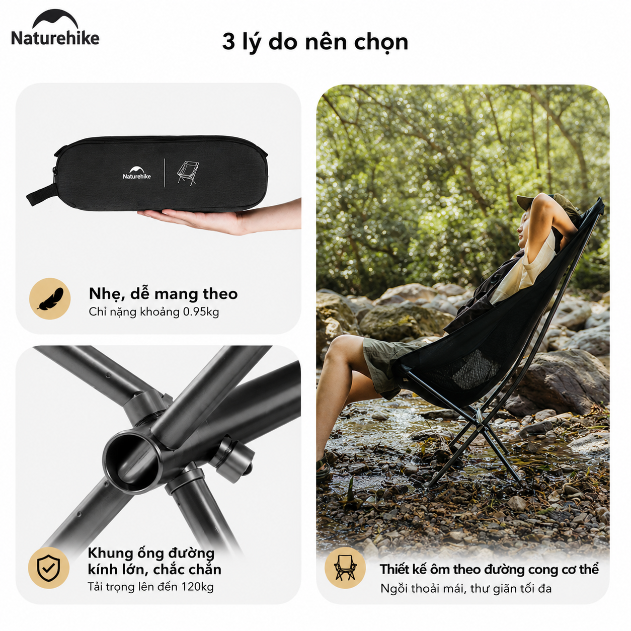 Ghế xếp mini gọn nhẹ Naturehike CNK2450JJ015