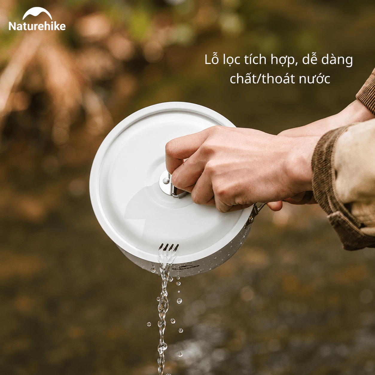Bộ Nồi Dã Ngoại Naturehike CNK2450CF013 – Nồi Camping Tráng Men 5 Lớp, Chống Dính