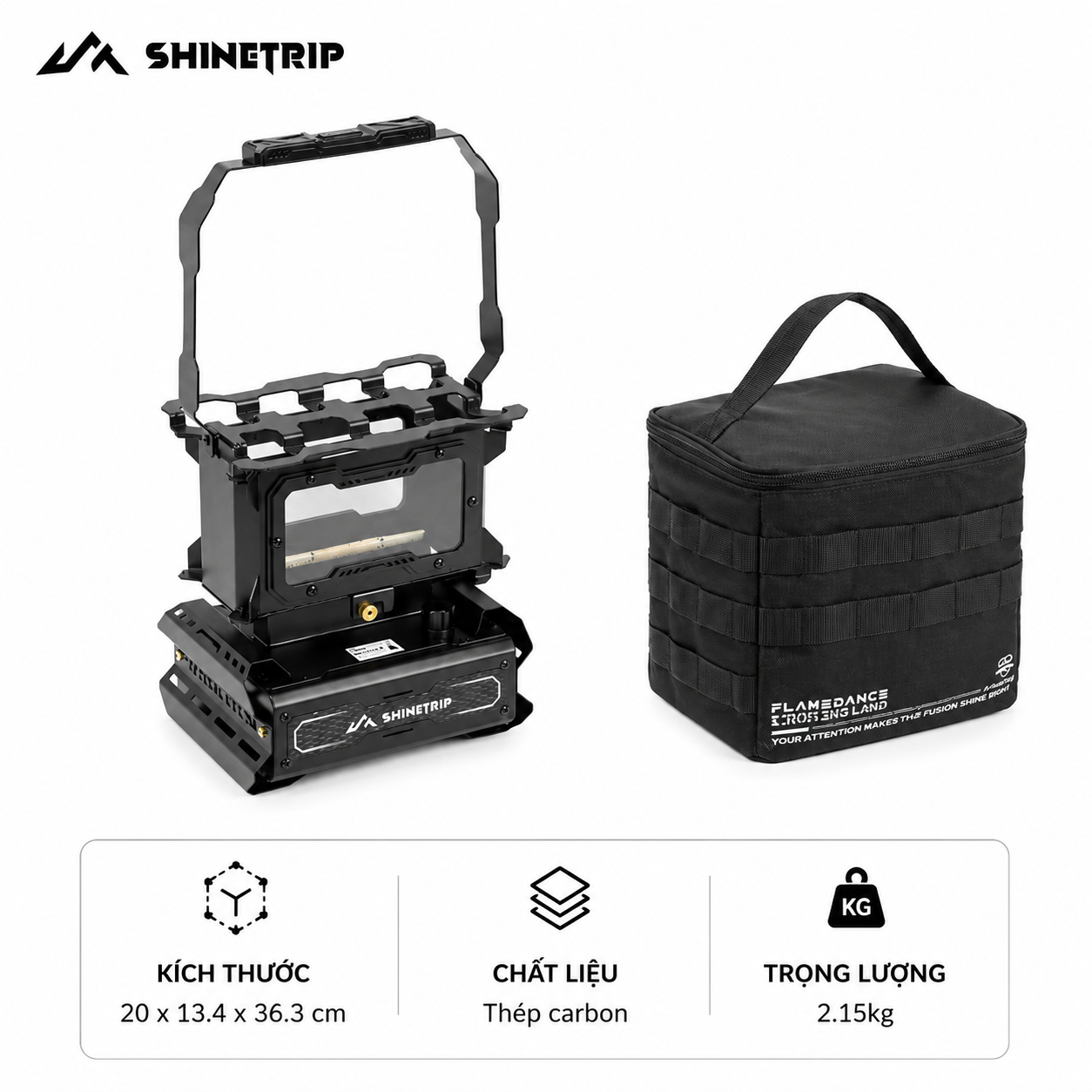 Bếp Dầu Dã Ngoại Mini Đa Chức Năng Cho Camping - ShineTrip 05 Series