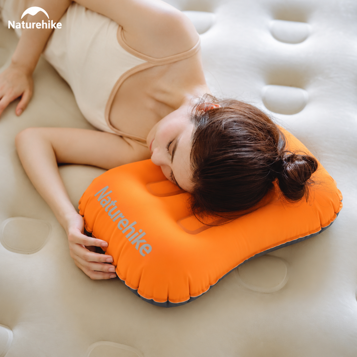 Gối Hơi Du Lịch Naturehike – Gối Thổi Hơi Siêu Nhẹ, Kê Cổ/Tựa Lưng, Gấp Gọn 85g NH17T013-Z