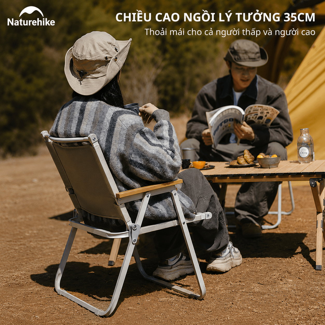 Ghế gấp dã ngoại Naturehike Folding Chair CNK2300JU012