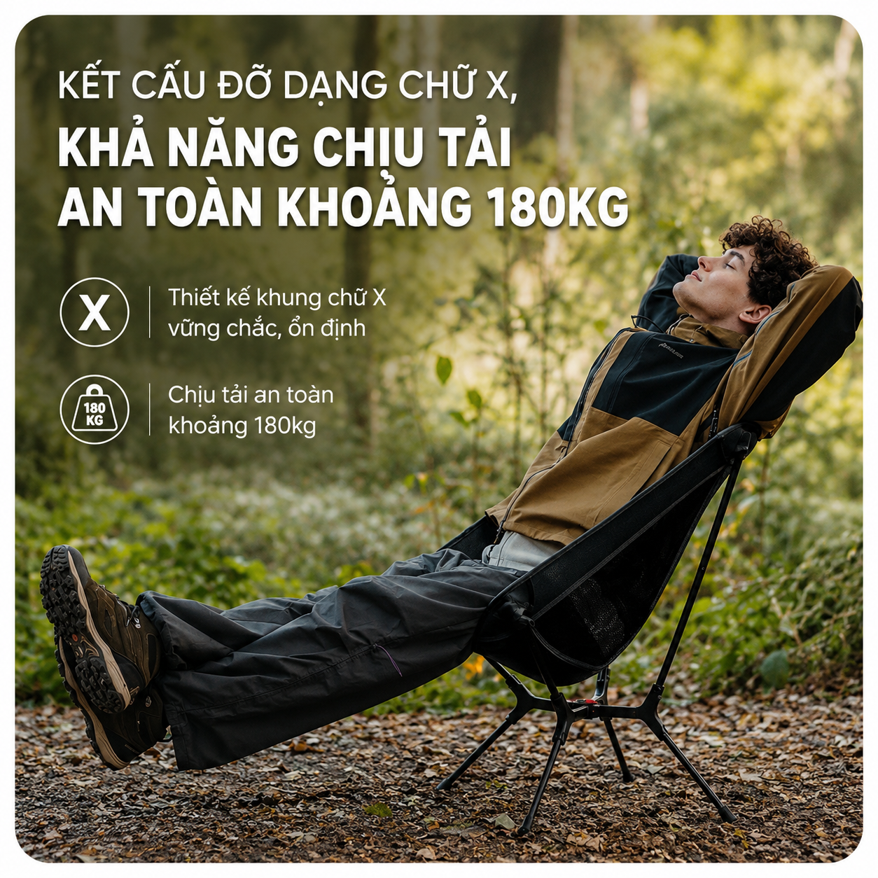 Ghế xếp cắm trại Naturehike CNK2550JJ013