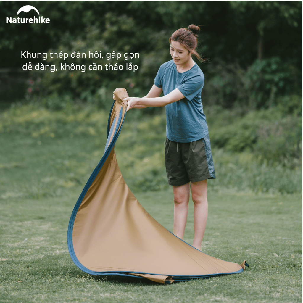 Lều Tắm Thay Đồ Naturehike NH17Z002-P – Lều Vệ Sinh Di Động, Chống Nước 2000mm, Dã Ngoại/Cắm Trại