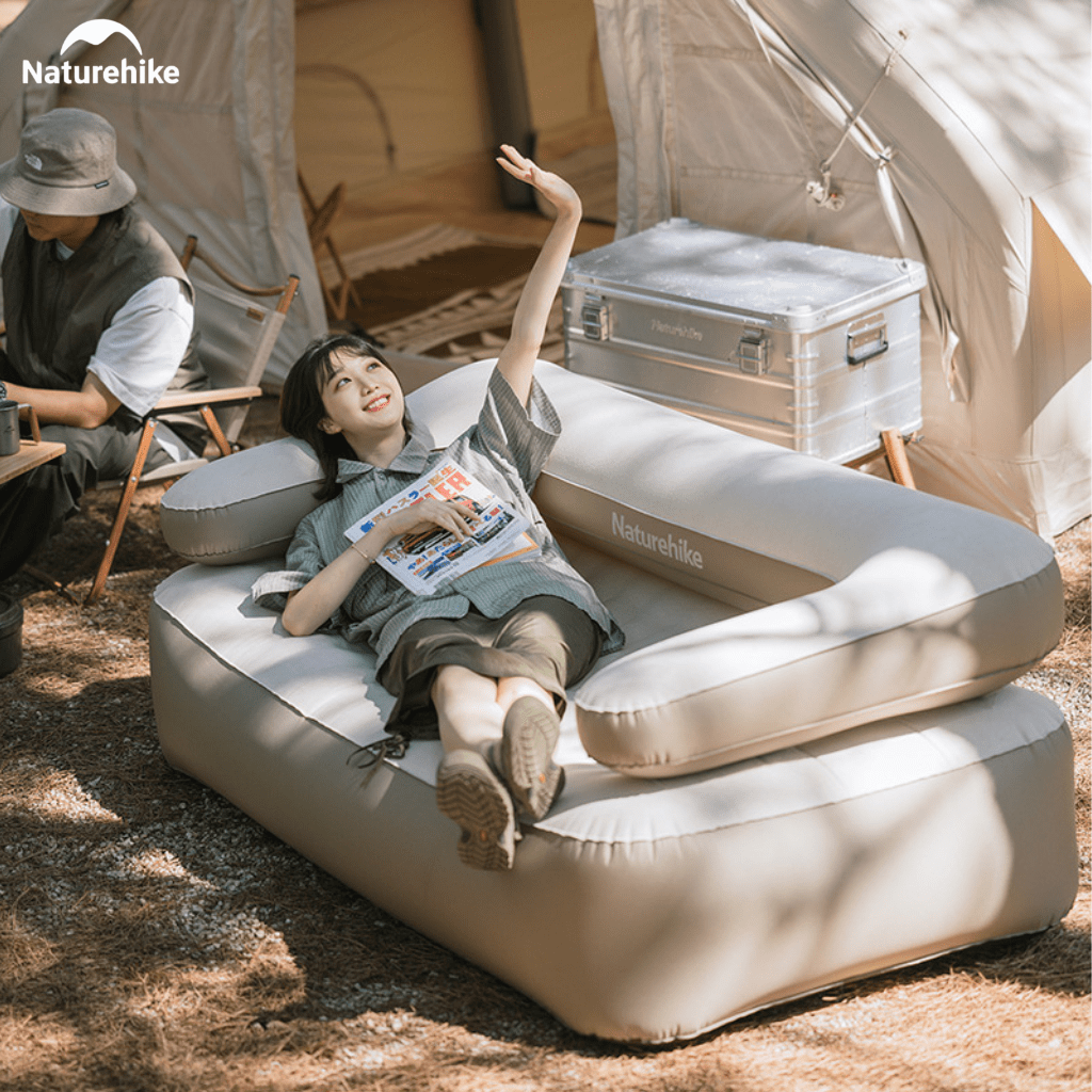 Sofa Hơi Naturehike NH22FCD06 – Ghế Hơi Camping 2in1, Đệm Hơi Glamping, Chịu Tải 200kg