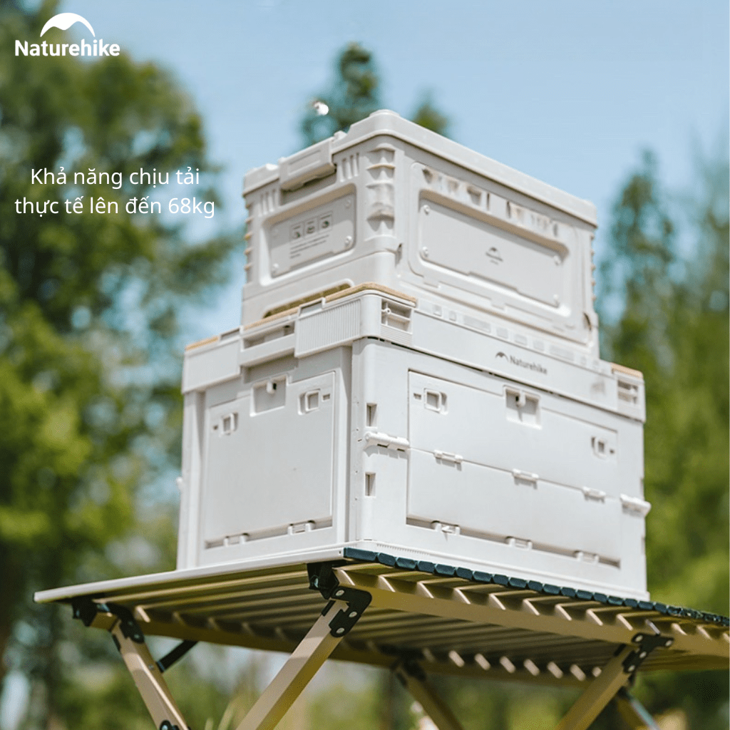Bàn Cắm Trại Naturehike CNK2550JJ018 – Bàn Cuộn Trứng Thép Carbon, Gấp Gọn, Chịu Tải 70kg
