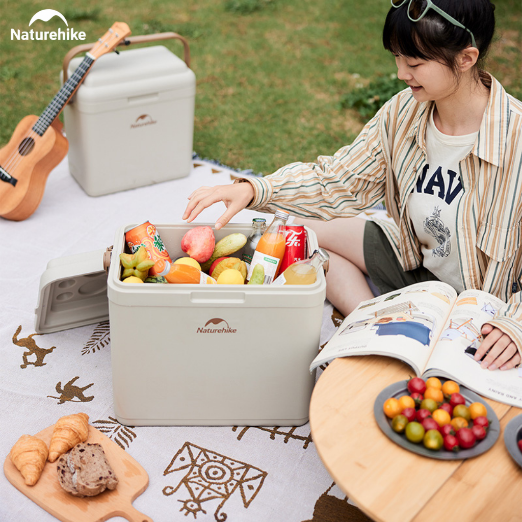 Thùng Đá Giữ Nhiệt Naturehike CNK2300BS011 9L–33L Cooler Camping Giữ Lạnh 24H, Nhựa PP, Dã Ngoại/BBQ