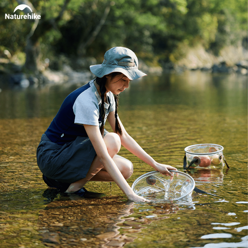 Xô Nước Gấp Gọn Naturehike NH20SJ040  – Chậu Rửa Dã Ngoại Chống Thấm, Nhẹ, Đa Năng Cắm Trại/Trekking