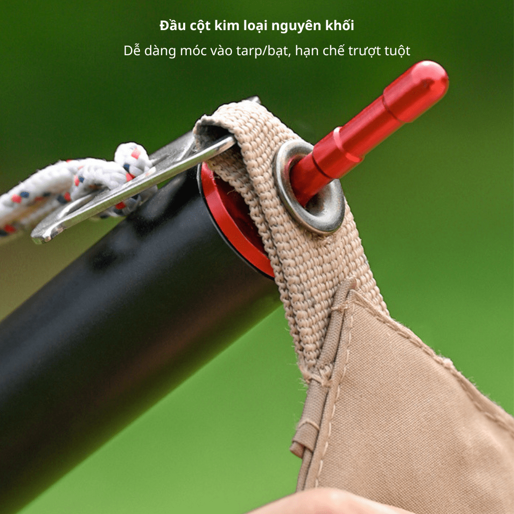 Cột Chống Tarp ShineTrip 31mm 286cm – Gậy Chống Bạt Hợp Kim Nhôm Điều Chỉnh Cho Lều Dã Ngoại