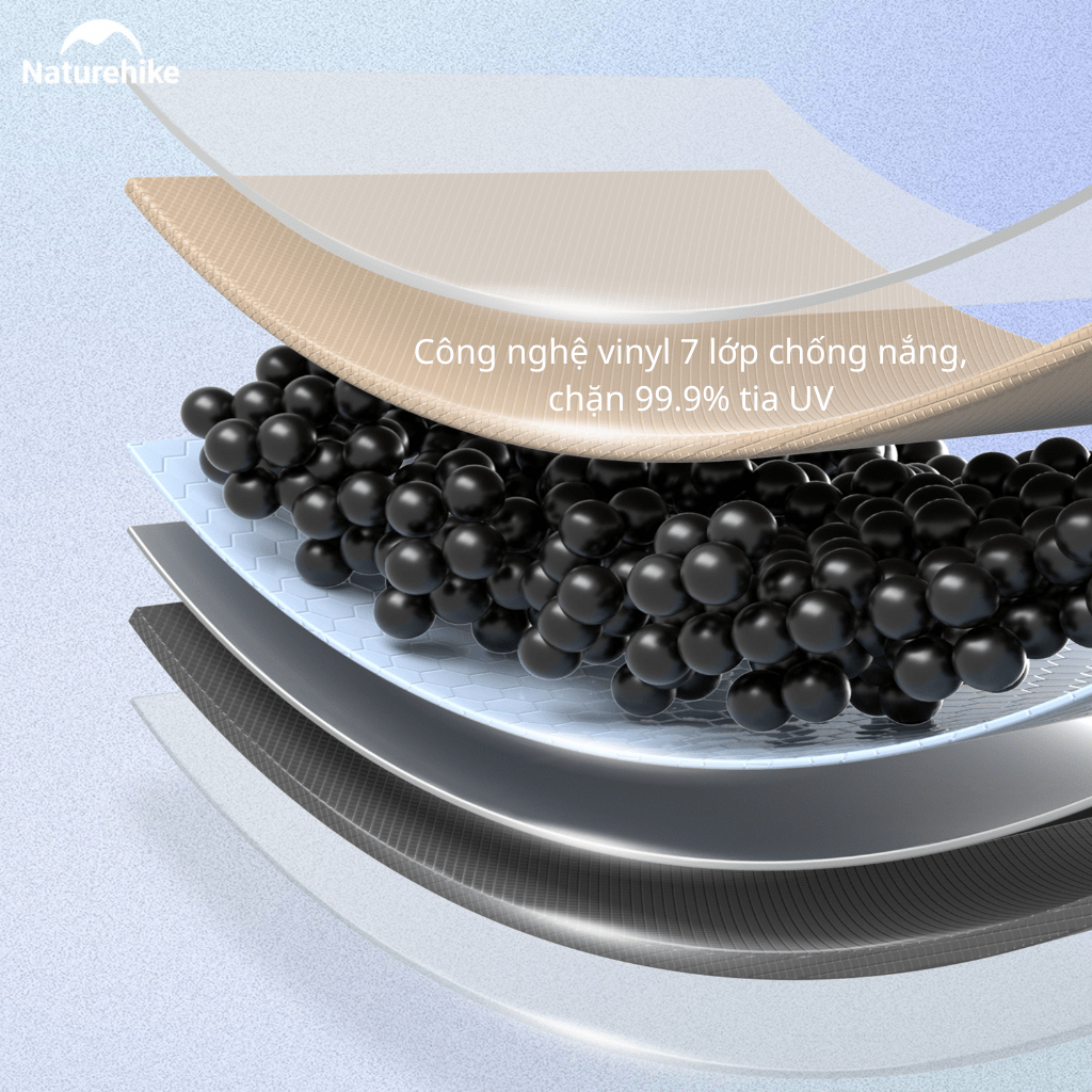Tăng Che Nắng Mưa Naturehike CNK2350WS015 – Tarp Camping Phủ Vinyl 150D, Mái Che Dã Ngoại Gấp Gọn