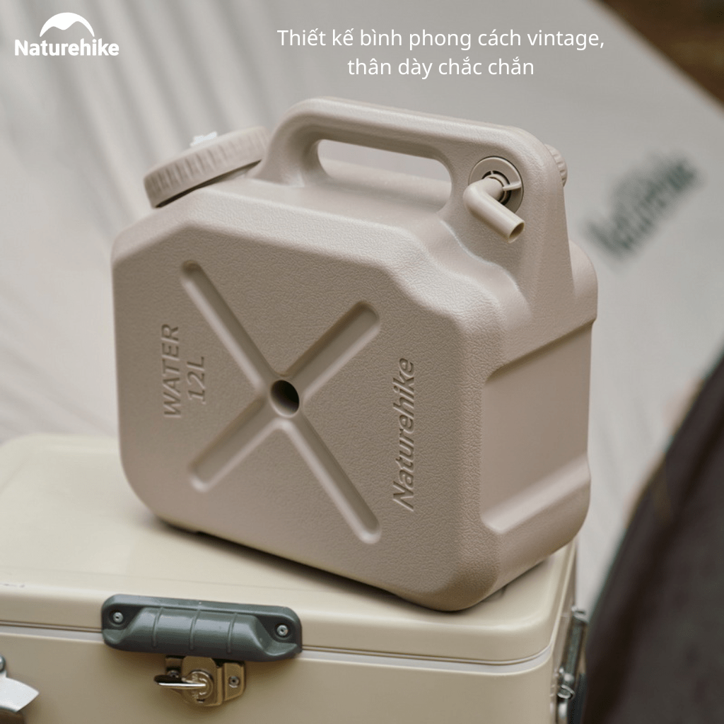Can Nước Dã Ngoại Naturehike CNH22CJ018 Bình Đựng Nước Camping Có Van Xả Tiện Lợi Nhựa PP PE An Toàn