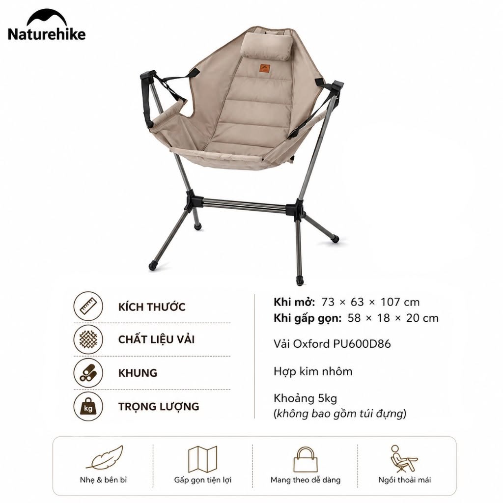 Ghế võng siêu nhẹ NH21JJ004 Naturehike
