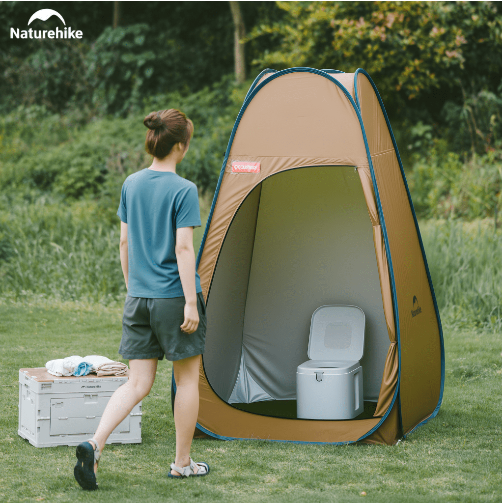 Lều Tắm Thay Đồ Naturehike NH17Z002-P – Lều Vệ Sinh Di Động, Chống Nước 2000mm, Dã Ngoại/Cắm Trại