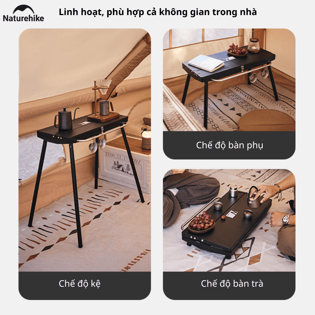 Bếp Nướng BBQ Naturehike N Play CNK2300015 – Bếp Than Dã Ngoại Gấp Gọn, Vỉ Nướng Lớn, Camping