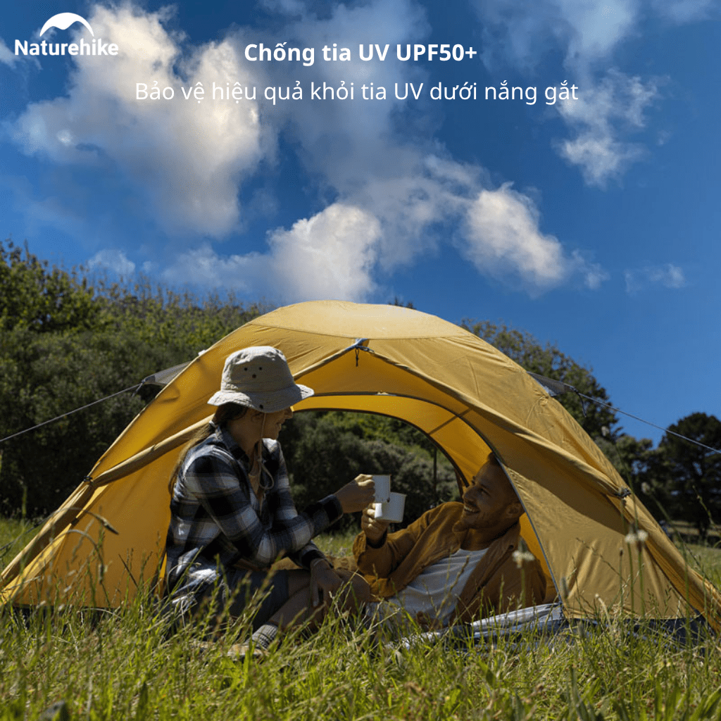 Lều Cắm Trại 2 Người Naturehike NH18Z022-P – Lều 210T Chống Nước 3000mm, Siêu Nhẹ, Trekking/Camping
