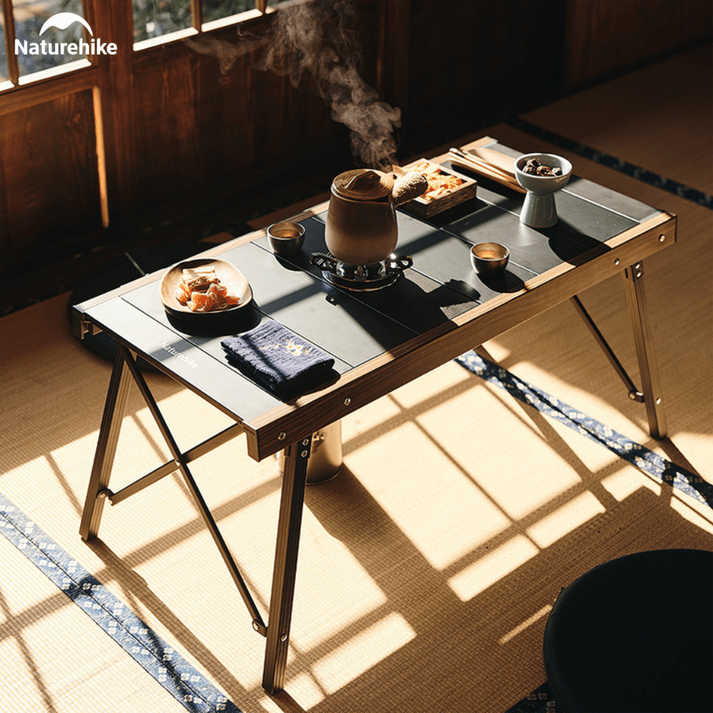 Bàn Gấp Naturehike IGT CNK2300JJ016 – Bàn Camping Đa Năng, Nhôm + Gỗ, Gấp Gọn, Dùng Bếp Dã Ngoại
