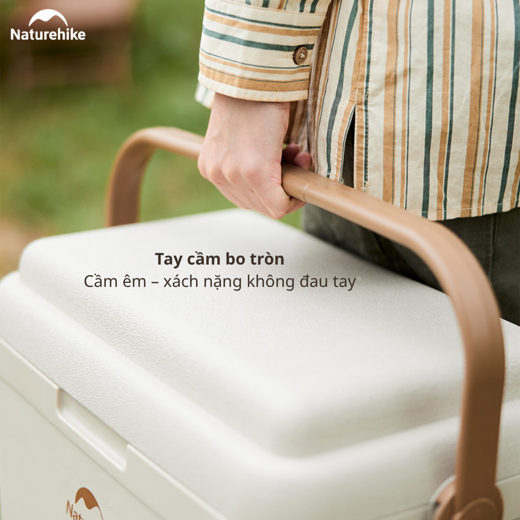 Thùng Đá Giữ Nhiệt Naturehike CNK2300BS011 9L–33L Cooler Camping Giữ Lạnh 24H, Nhựa PP, Dã Ngoại/BBQ