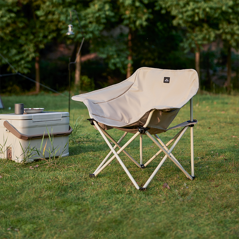 Ghế mặt trăng xếp thư giãn có tay dựa Naturehike Armrest Moon Chair CNH23JU13002 – Xám