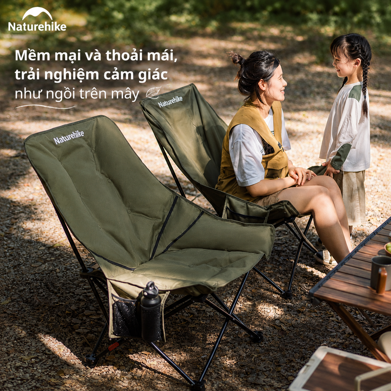 Ghế cắm trại thư giãn Naturehike Relaxing Folding Camping Chair CNK2450JJ020
