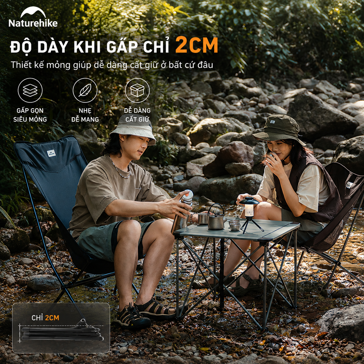 Ghế xếp mini gọn nhẹ Naturehike CNK2450JJ015