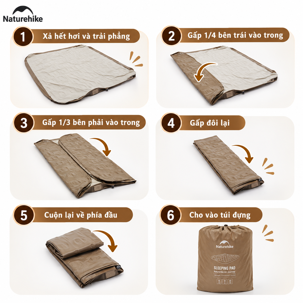 Đệm Hơi Naturehike Tích Hợp Bơm Điện – Nệm Hơi Camping, Giường Hơi Gấp Gọn CNK2550WS013