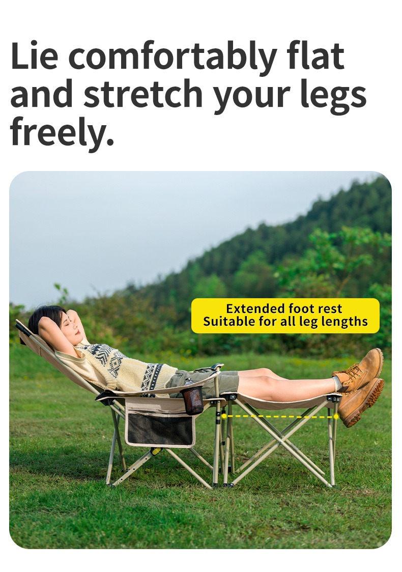 Ghế Xếp Dã Ngoại 2in1 Naturehike CNK2350JJ011 – Ghế Camping Đa Năng, Có Gác Chân, Gấp Gọn Tiện Lợi