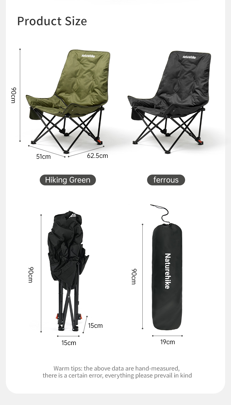 Ghế cắm trại thư giãn Naturehike Relaxing Folding Camping Chair CNK2450JJ020